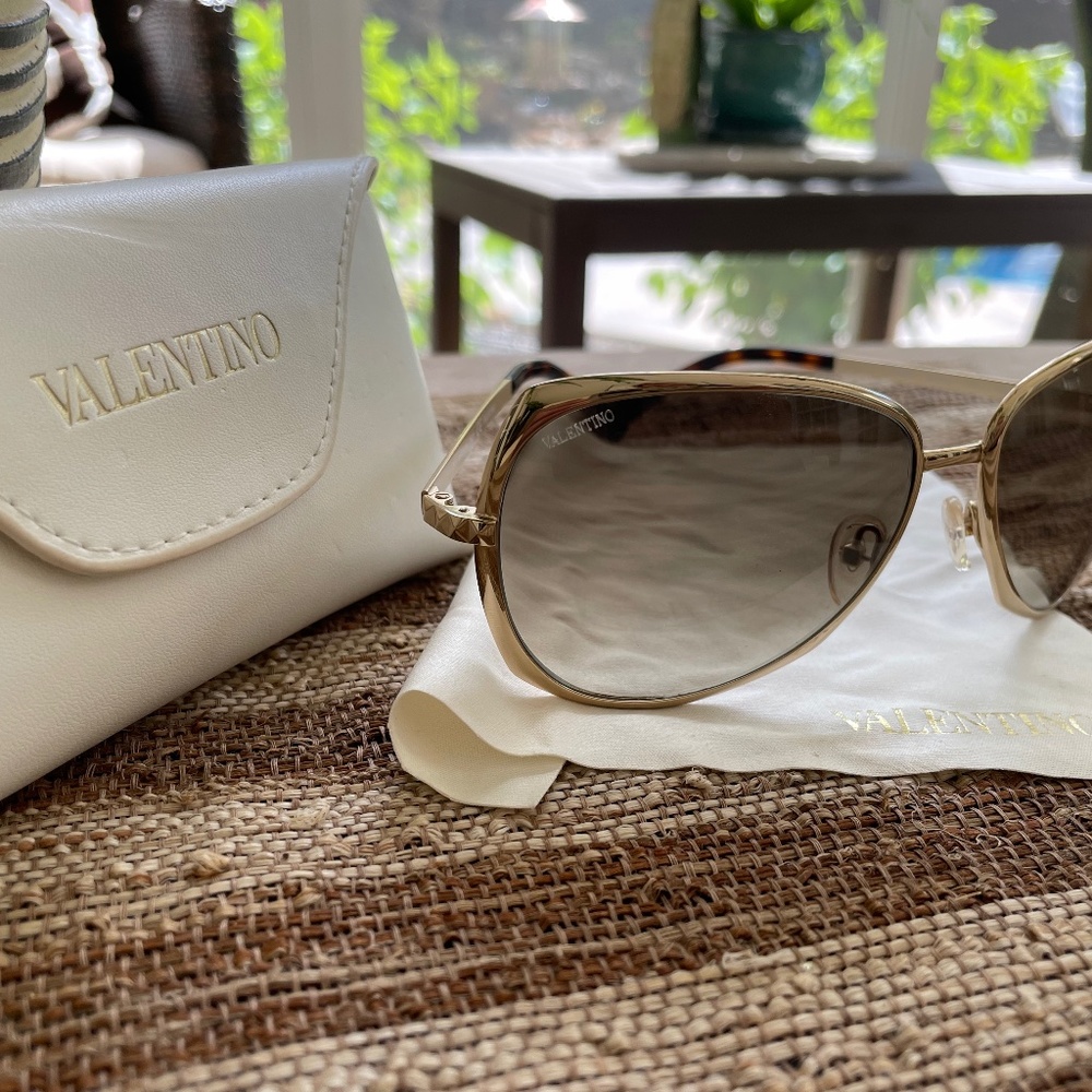 Valentino Aviator Sunglasses